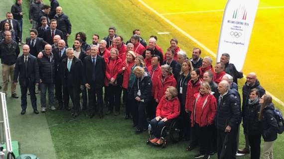 Cio, sopralluogo a San Siro: membri accolti da Toldo, Antonello, Baresi e Scaroni