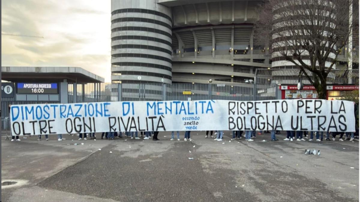 La Curva Nord si schiera a favore degli ultras del Bologna: "Mentalità e rispetto oltre ogni rivalità"