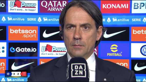 Inzaghi a DAZN: "Il segno del 'tre'? Avrei dovuto correggermi e dire quattro. Zielinski, sensazioni non buone"