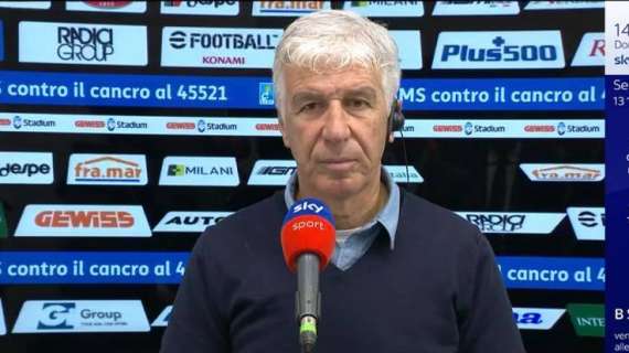 Atalanta, Gasperini a Sky: "Sfortunati sull'1-0 di Dzeko. Bene nel primo tempo, l'Inter ha fatto di più nel secondo"