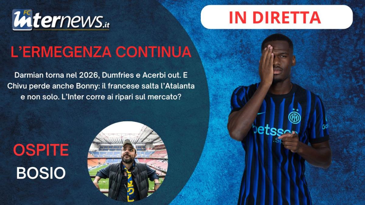 Rivivi la diretta! Si FERMA anche BONNY, 2025 FINITO: pure il NAPOLI a rischio? Le ULTIME verso ATALANTA-INTER
