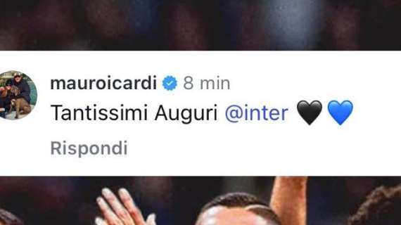 Il messaggio che non ti aspetti, arriva il commento di Icardi: "Tantissimi auguri, Inter"