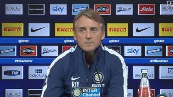 Mancini: "Con la Roma una classica, Medel può crescere. Kovacic è ok"