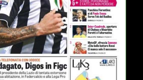 Prime pagine - Mancini ha scelto Chicharito. Il Chelsea apre per Cuadrado, Perotti alternativa