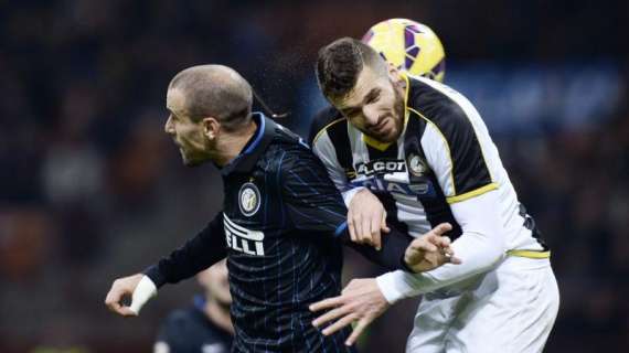 Udinese, Wague ed Heurtaux fuori anche con l'Inter