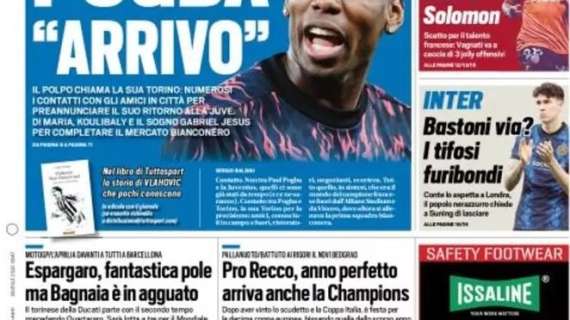 Prima pagina TS - Bastoni via? I tifosi interisti furibondi