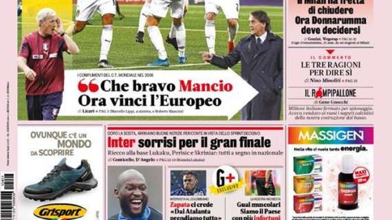 Prima pagina GdS - Inter, sorrisi per il gran finale