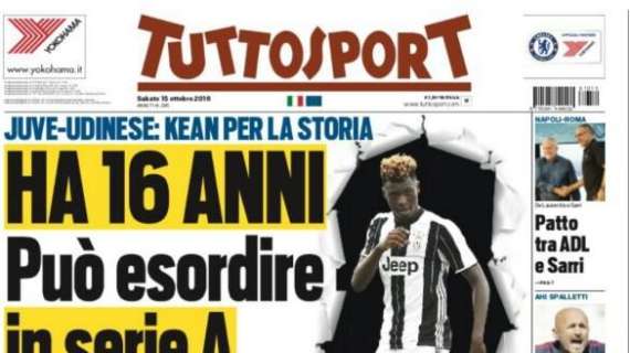 Prima pagina TS - De Boer, troppi gol subiti