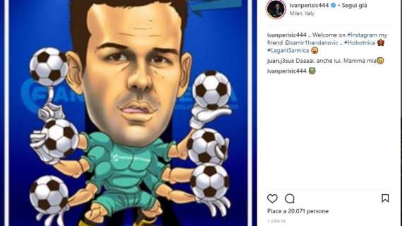 Handanovic sbarca su Instagram, Perisic: "Benvenuto amico". Ma Juan Jesus non la prende bene...