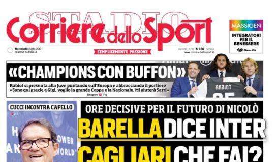 Prima CdS - Barella dice Inter, Cagliari che fai? Il giocatore vuole Conte