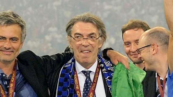 Il presidente Massimo Moratti presente a San Siro