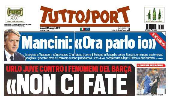 Prime pagine - Shaqiri contro la Juve per riprendersi l'Inter. Mancini: "Mercato, Champions e Juve-Barça..."