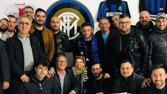 Davide Merola in visita all'Inter Club di Santa Maria Capua Vetere