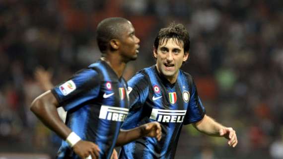 Milito ed Eto&#039;o stasera guideranno l&#039;attacco nerazzurro