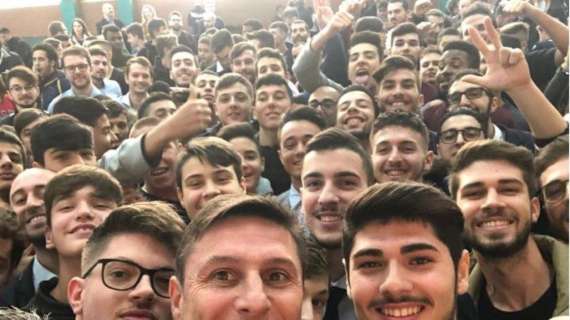 Zanetti-Manpower, incontro con i giovani di Elis Roma: "Grazie per la carica e l'energia che mi avete trasmesso"