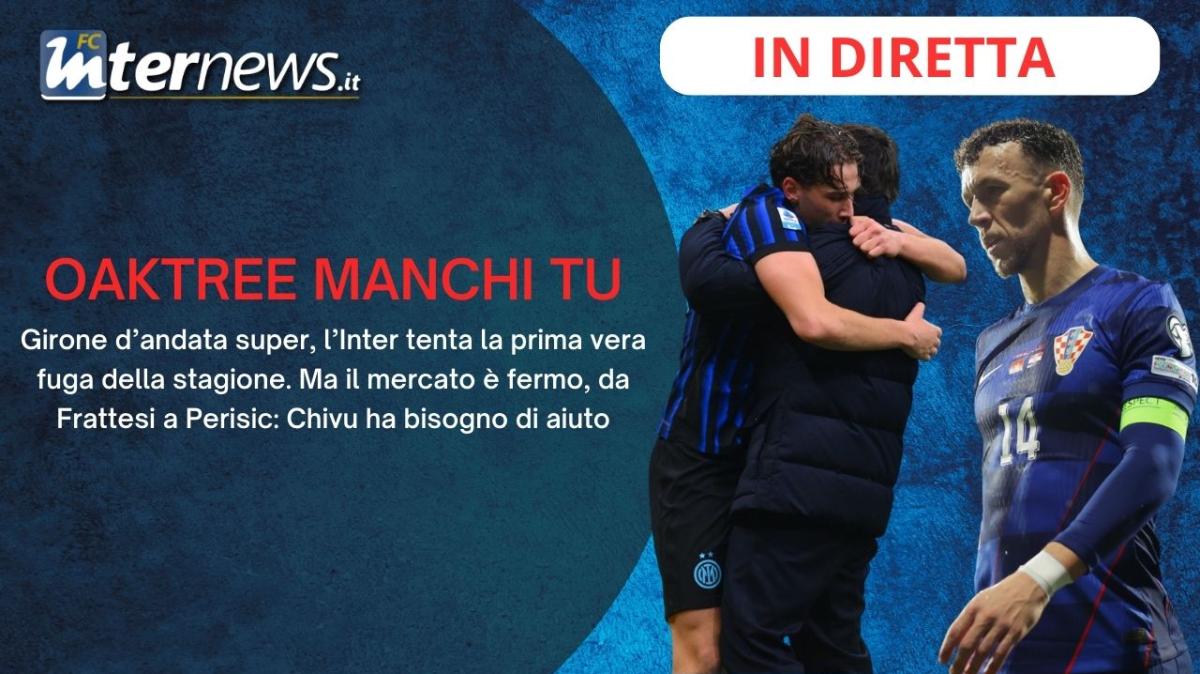 Rivivi la diretta! INTER in campo SUBITO e dal MERCATO nessun AIUTO: OAKTREE cosa fai? FRATTESI, PERISIC...