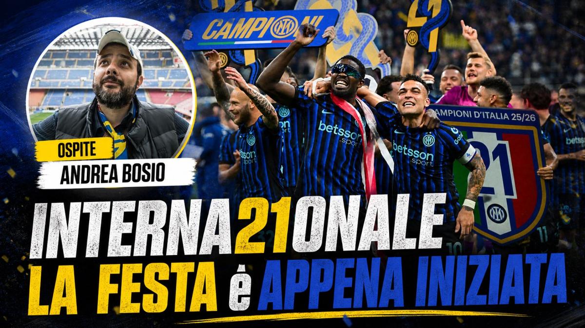Rivivi la diretta! I CAMPIONI DELL'ITALIA SIAMO NOI! La FESTA continua, BASTONI BLINDATO. E le PAROLE di MAROTTA...