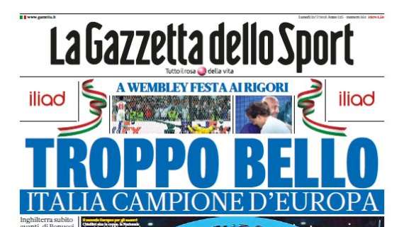 Prima GdS - Troppo bello! Italia Campione d'Europa