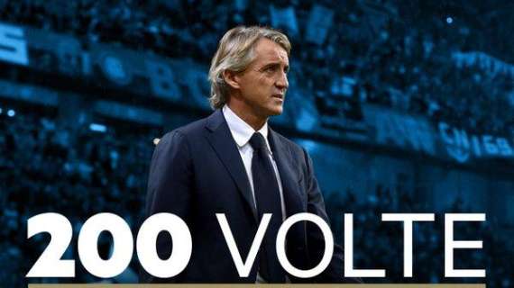 Mancini 200, l'Inter: "Altro giorno insieme per vincere" 