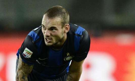 È tornato Sneijder, ma ha la febbre: non s'è allenato