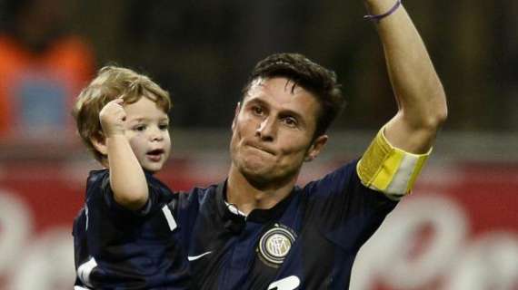 10 maggio 2014: Javier Zanetti dice addio al calcio tra gli applausi di San Siro