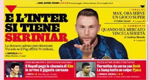 Prima GdS - L'Inter si tiene Skriniar: lo slovacco adesso può rinnovare