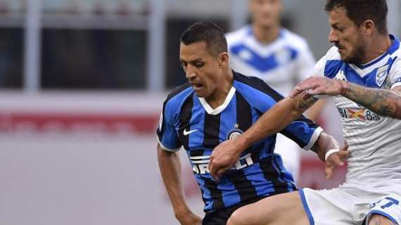 Inter-Brescia, Sanchez incontenibile: occasioni create, duelli e falli subiti
