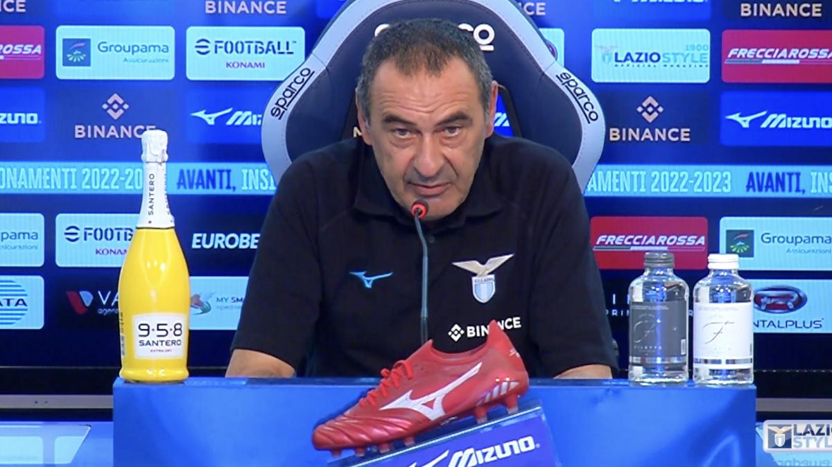 Lazio, Sarri in conferenza: "Sbagliato pensare che oggi non contava un c***o"