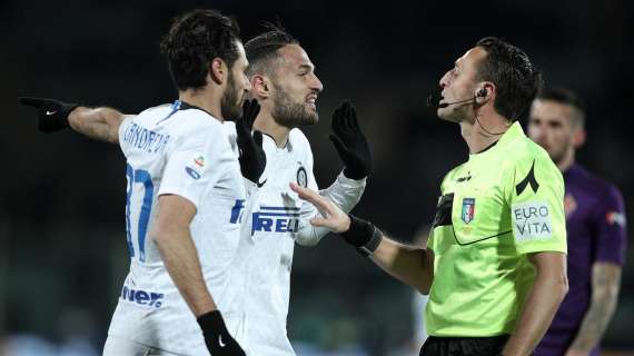 Abisso torna a dirigere l'Inter dopo circa 2 anni e mezzo: tra i precedenti, il famigerato rigore di Firenze