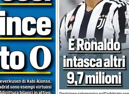 Prima TS - E Ronaldo intasca altri 9,7 milioni. Ci mancava pure questa