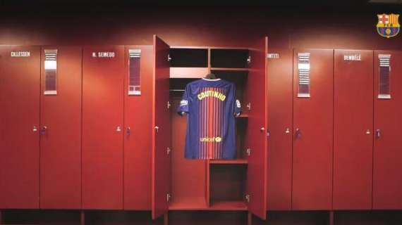 Il Barça annuncia Coutinho: maglia nello spogliatoio