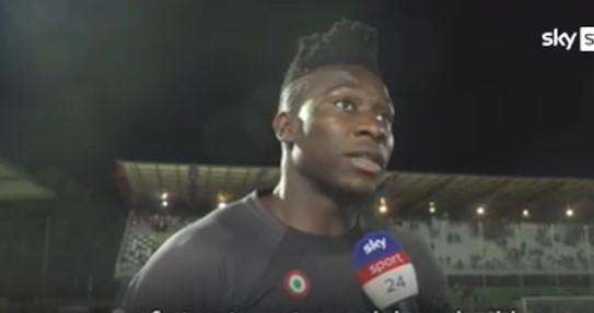 Onana: "La maglia dell'Inter un orgoglio. Scudetto? Abbiamo l'obbligo di vincere"