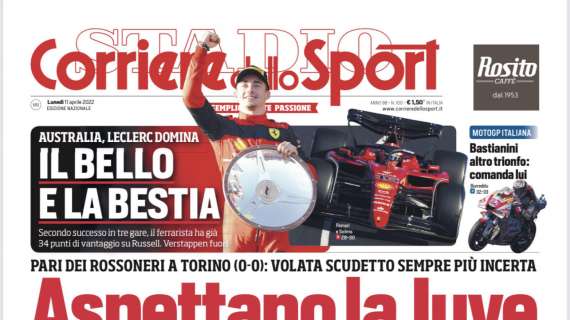 Prima CdS - Aspettano la Juve. Milan e Napoli in frenata: Inter a -2 da Pioli