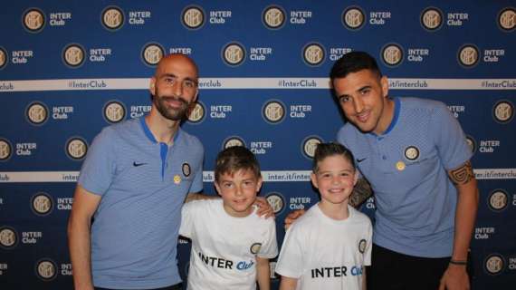 Meet&Greet, Borja Valero e Vecino insieme ai soci junior Inter Club 