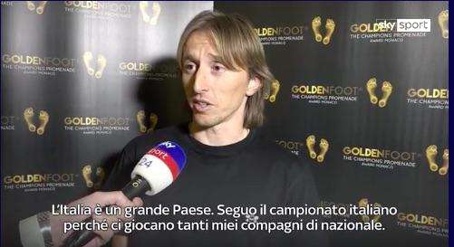 Modric: "Seguo la Serie A, ci giocano tanti croati. Futuro in Italia? Vedremo, per adesso mi vedo al Real Madrid"