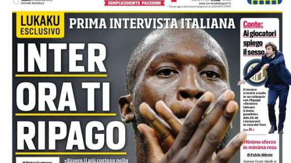 Prima CdS - Lukaku: "Inter, ora ti ripago. Conte unico. Scudetto? Meglio tacere"