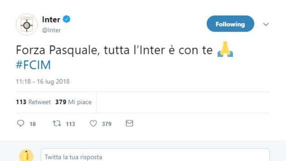 Carlino, brutto incidente in moto: "Forza Pasquale, tutta l'Inter è con te"