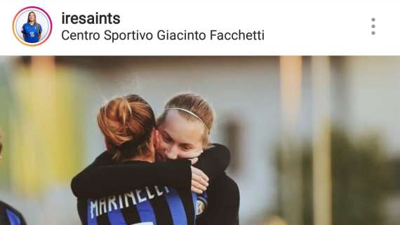 Inter femminile, Santi su Instagram: "Mai fidarsi di un derby"
