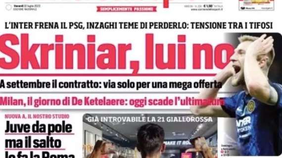 Prima CdS - Skriniar, lui no. L'Inter frena il PSG, a settembre il contratto: via solo per una mega offerta 