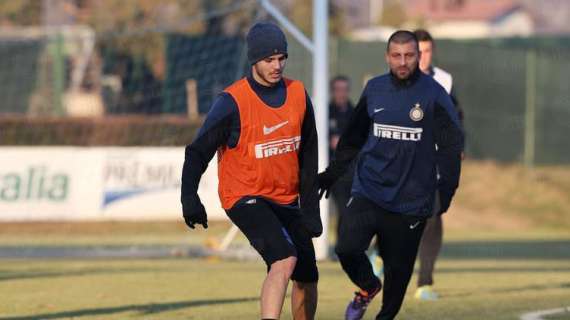 Icardi e Samuel, lavoro col pallone. WM può sorridere