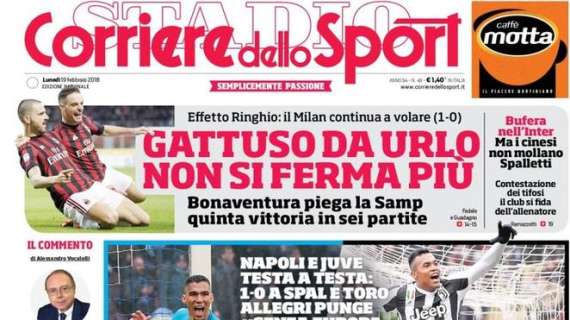 Prima pagina CdS - I cinesi non mollano Spalletti