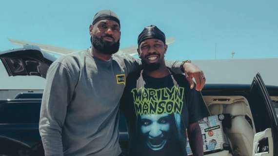 Foto, abbraccio e stretta di mano: l'incontro super tra Thuram e Lebron James 