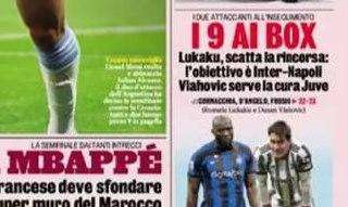 Prima GdS - Lukaku, scatta la rincorsa: l'obiettivo è Inter-Napoli