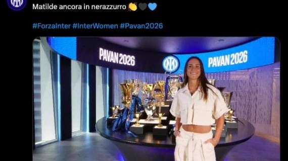 UFFICIALE - Matilde Pavan rinnova con l'Inter: prolungamento fino al 2026