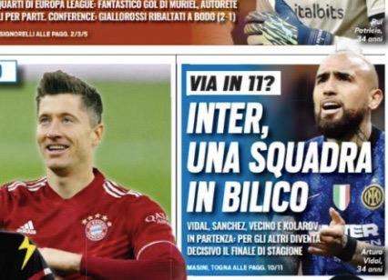 Prima TS - Inter, una squadra in bilico: via in 11? Vidal, Sanchez, Vecino e Kolarov in partenza