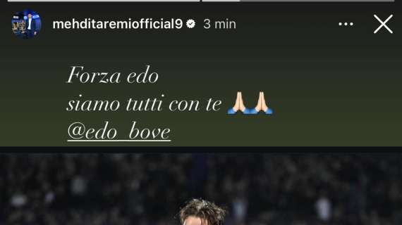  Taremi fa eco ad Arnautovic. Gli auguri social a Bove: "Forza Edo"