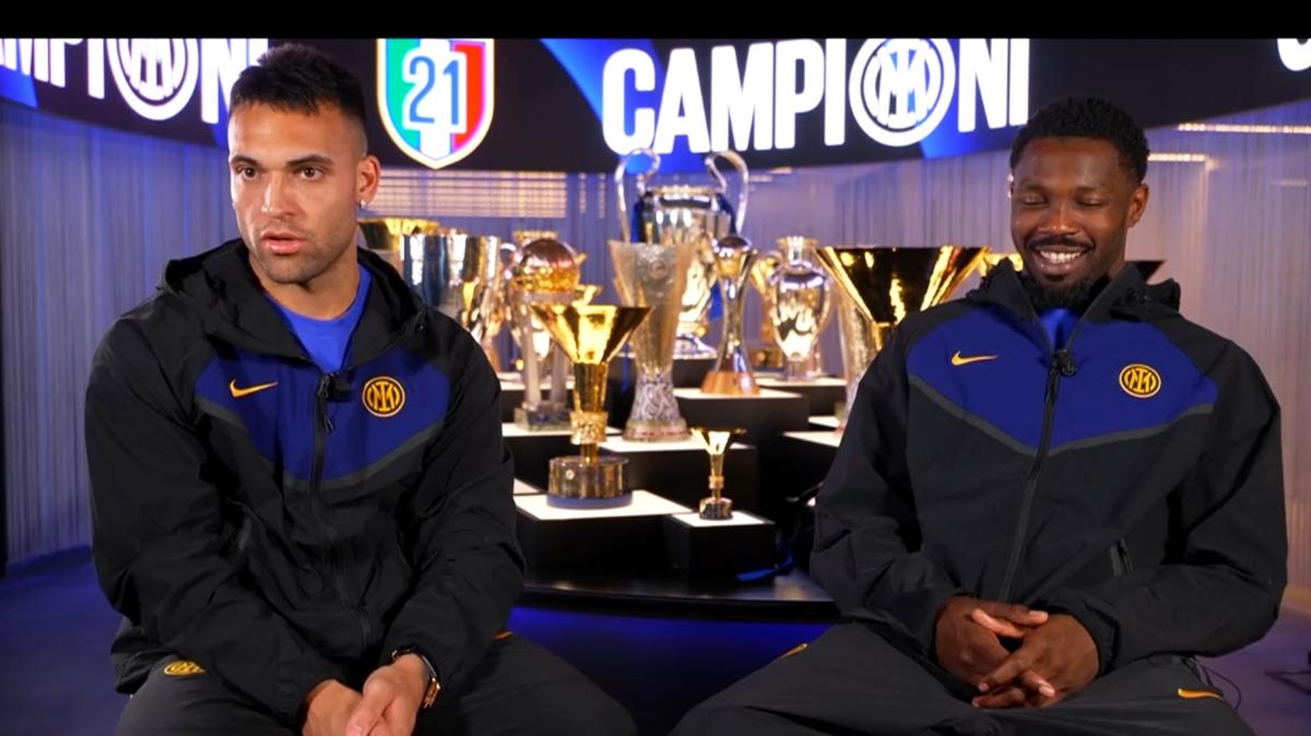 Lautaro: "Voglio continuare ad alzare trofei". Thuram: "L'Inter è speciale"