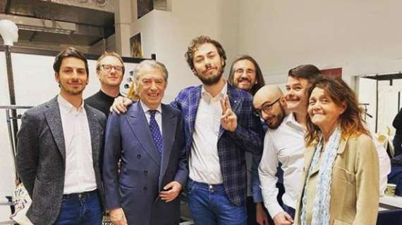 Incontro speciale tra I Pinguini Tattici Nucleari e Massimo Moratti dietro le quinte di Che tempo che fa