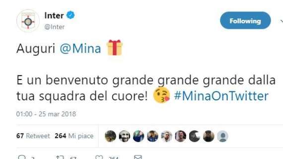 Mina, 78 anni e sbarco su Twitter. L'Inter: "Auguri e un grande benvenuto dalla tua squadra del cuore"