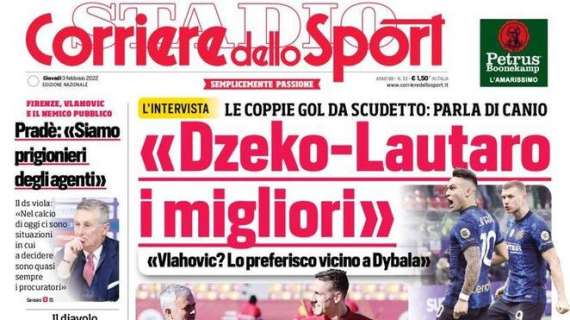 Prima CdS - Di Canio: "Dzeko-Lautaro la miglior coppia gol Scudetto"